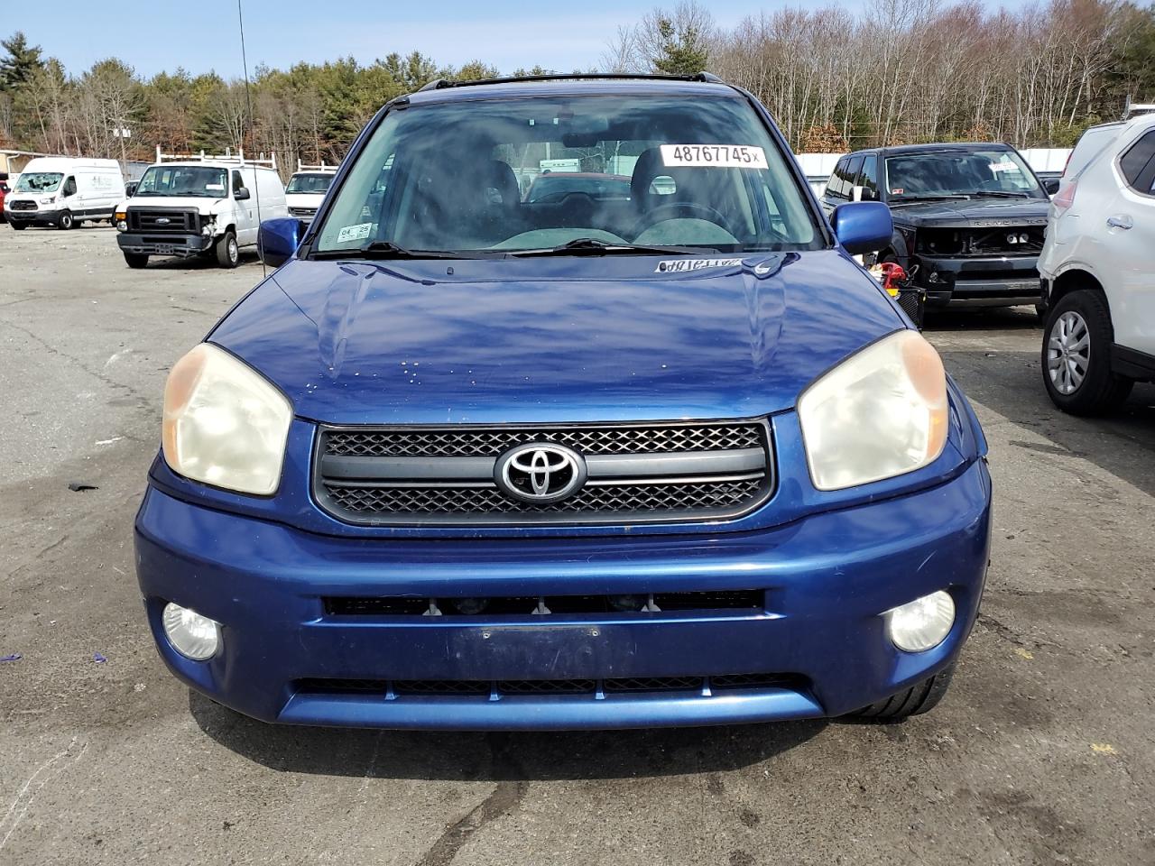 2005 Toyota RAV 4 VIN JTEHD20V850041980 Copart auction photo, front end / side damage thumbnail 5