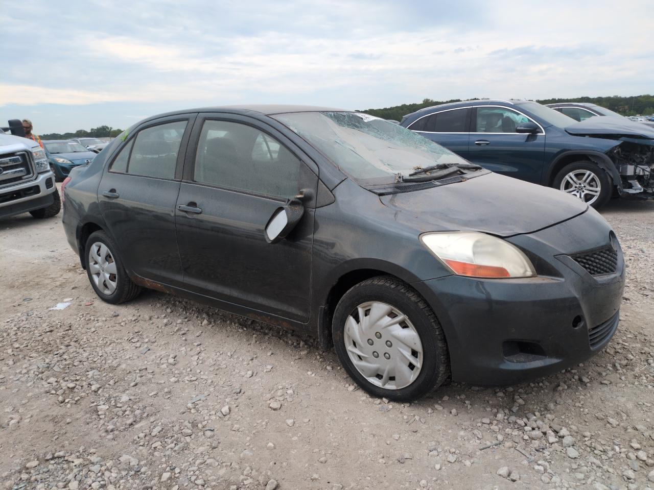 2009 Toyota Yaris VIN JTDBT903091330887 Copart auction photo, top/roof damage thumbnail 4