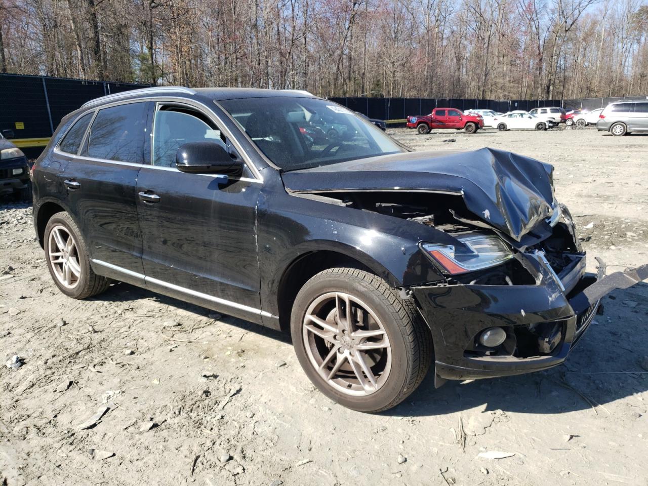 2017 Audi Q5 VIN WA1L2AFP4HA043354 Copart auction photo, front end damage thumbnail 4