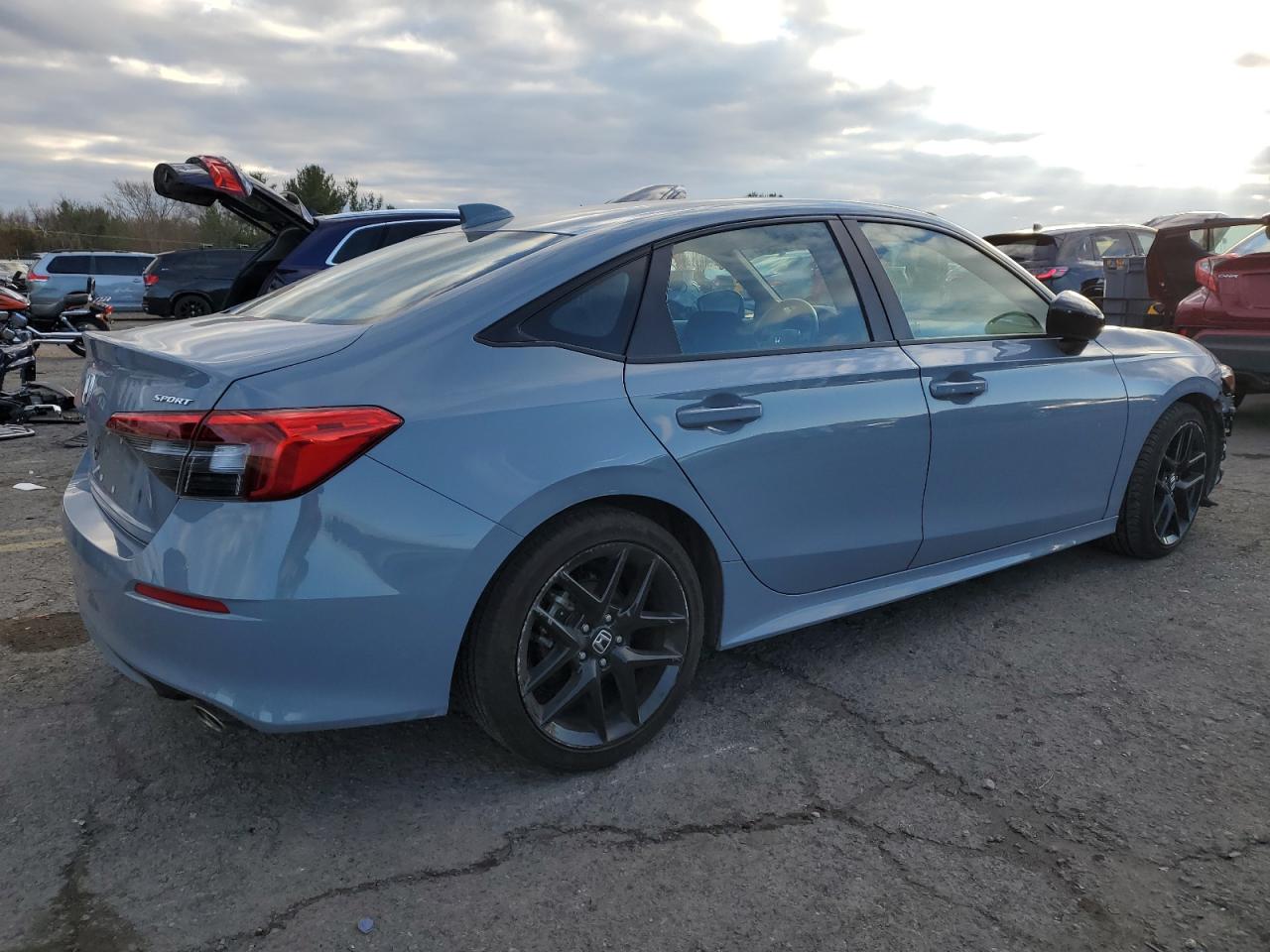 2022 Honda Civic VIN 2HGFE2F5XNH588309 Copart auction photo, front end damage thumbnail 3