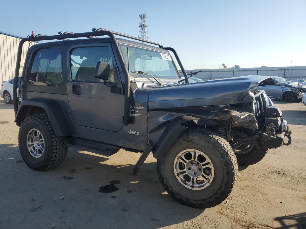 2001 Jeep Wrangler VIN 1J4FA49SX1P319248 Copart auction photo, front end / rear end damage thumbnail 4