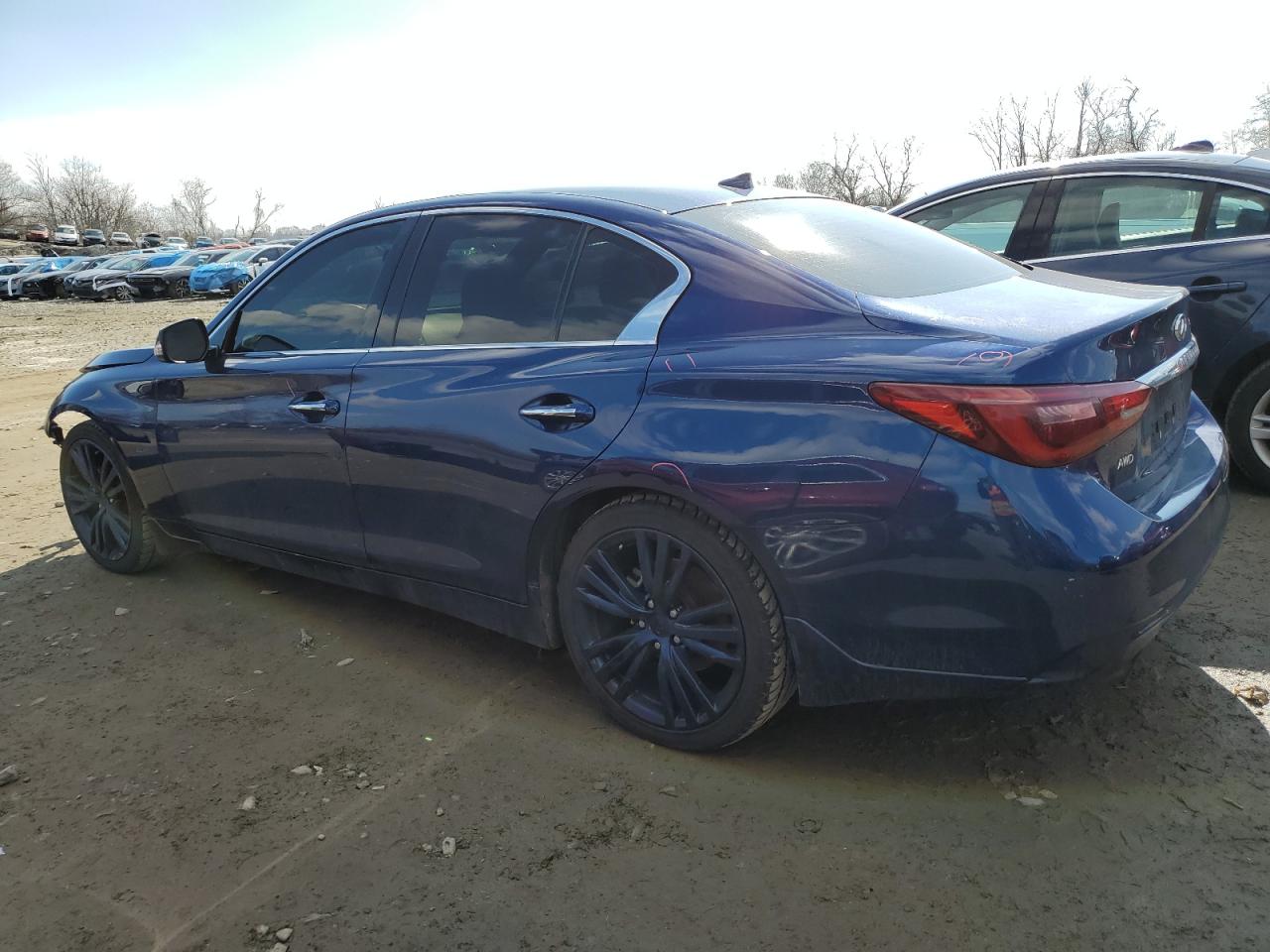 2018 Infiniti Q50 VIN JN1EV7AR7JM434118 Copart auction photo, front end damage thumbnail 2
