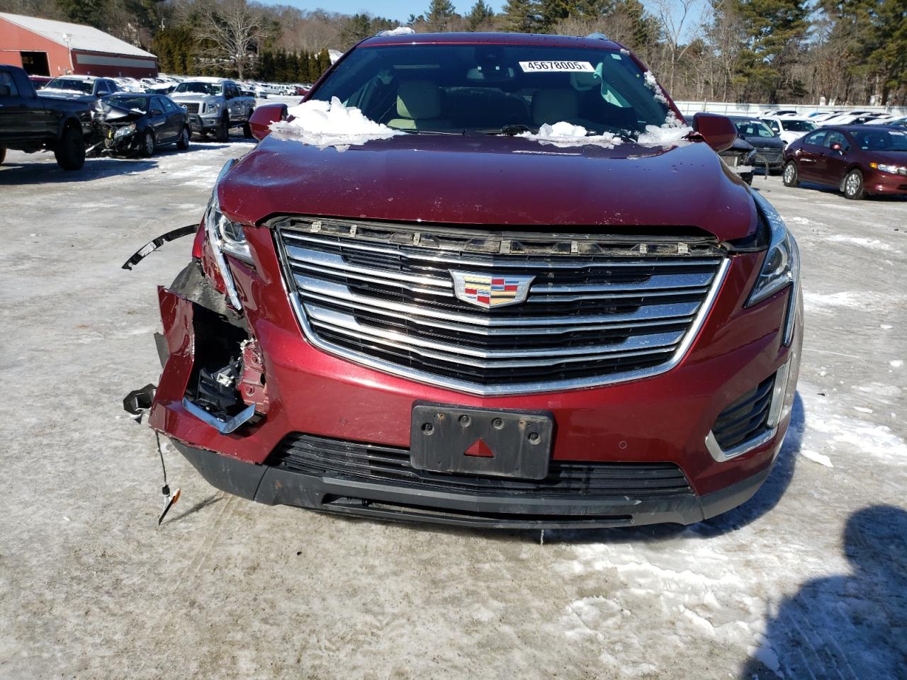 2017 Cadillac XT5 VIN 1GYKNDRSXHZ222343 Copart auction photo, front end damage thumbnail 5