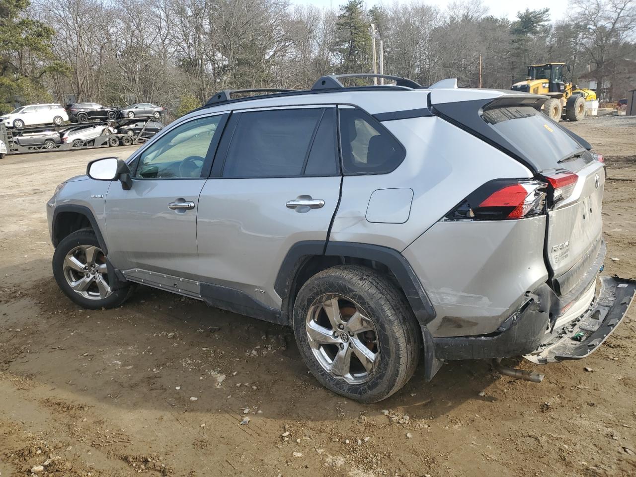 2019 Toyota RAV 4 VIN JTMDWRFV5KJ011452 Copart auction photo, side / all over damage thumbnail 2