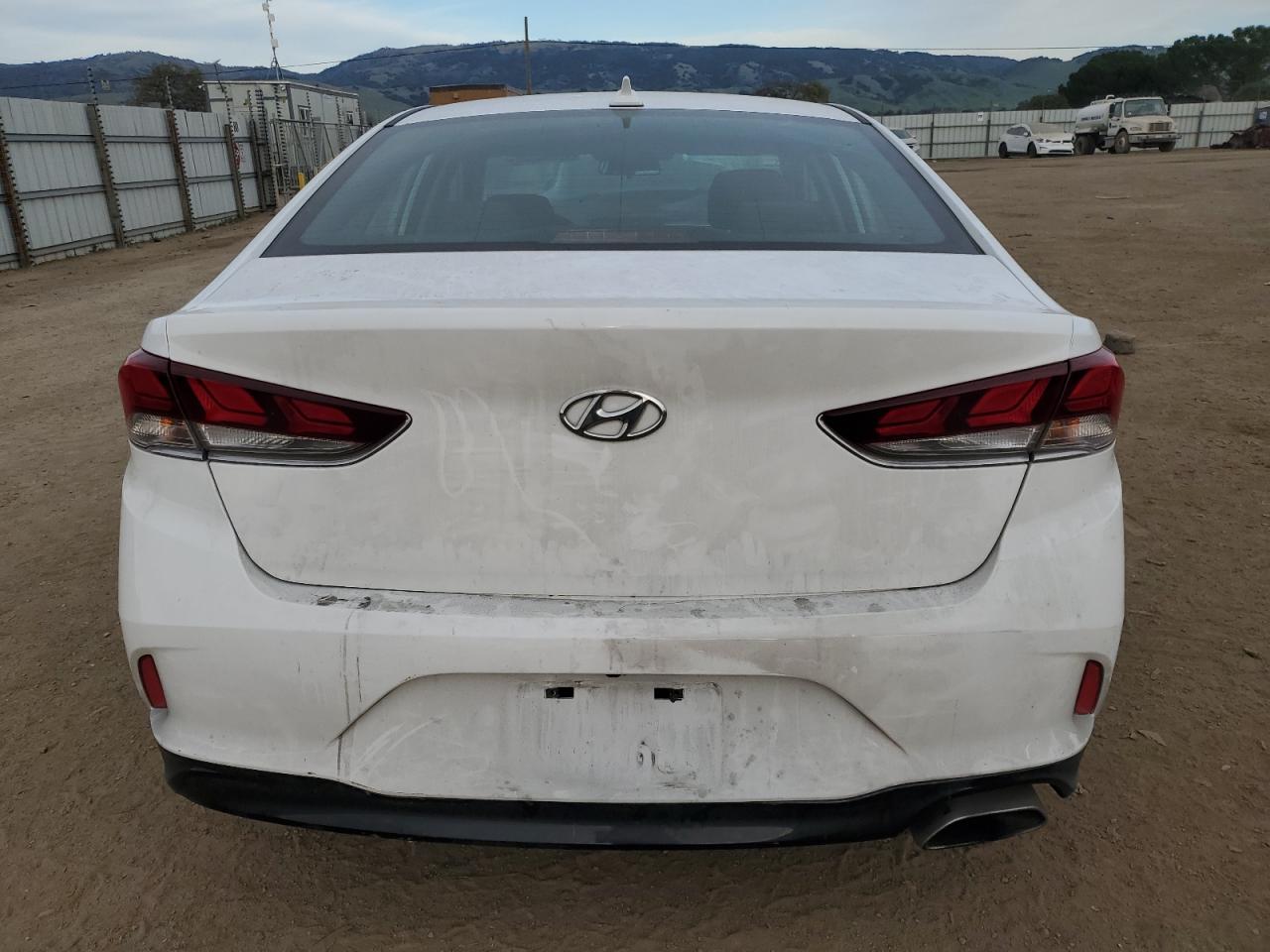 2019 Hyundai Sonata VIN 5NPE24AF3KH792435 Copart auction photo, front end / side damage thumbnail 6