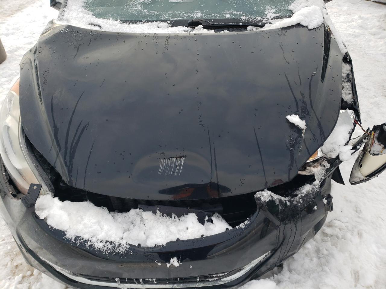 2013 Hyundai Elantra VIN 5NPDH4AE8DH191588 Copart auction photo, front end / undercarriage damage thumbnail 11