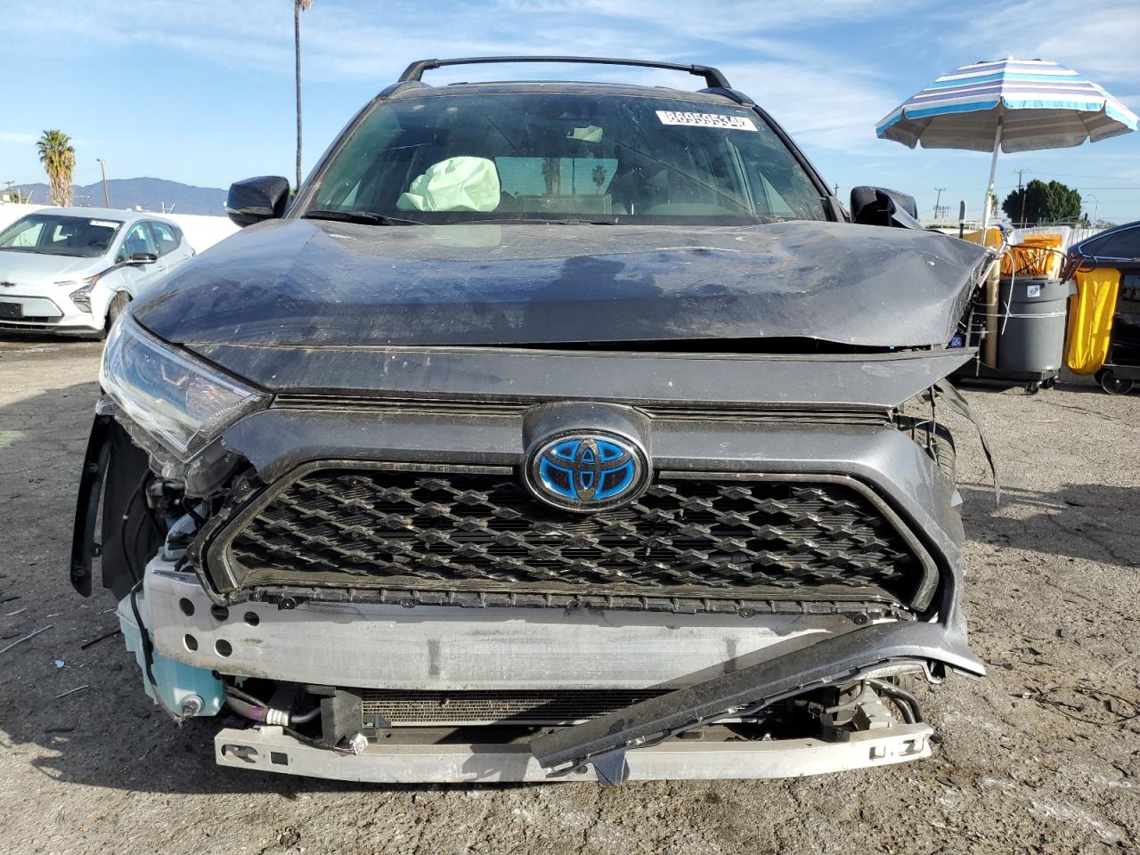 2021 Toyota RAV 4 VIN JTMEB3FV1MD030983 Copart auction photo, front end / side damage thumbnail 5
