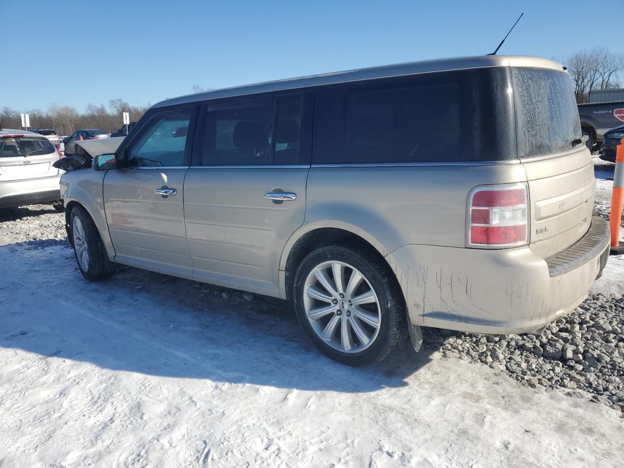 2017 Ford Flex VIN 2FMGK5C88HBA14256 Copart auction photo, front end / side damage thumbnail 2