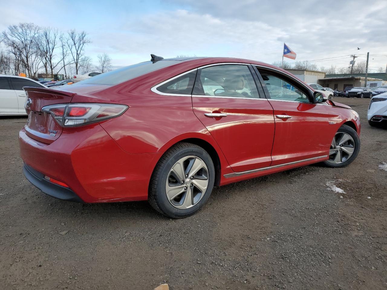 2016 Hyundai Sonata VIN KMHE34L10GA018054 Copart auction photo, front end damage thumbnail 3