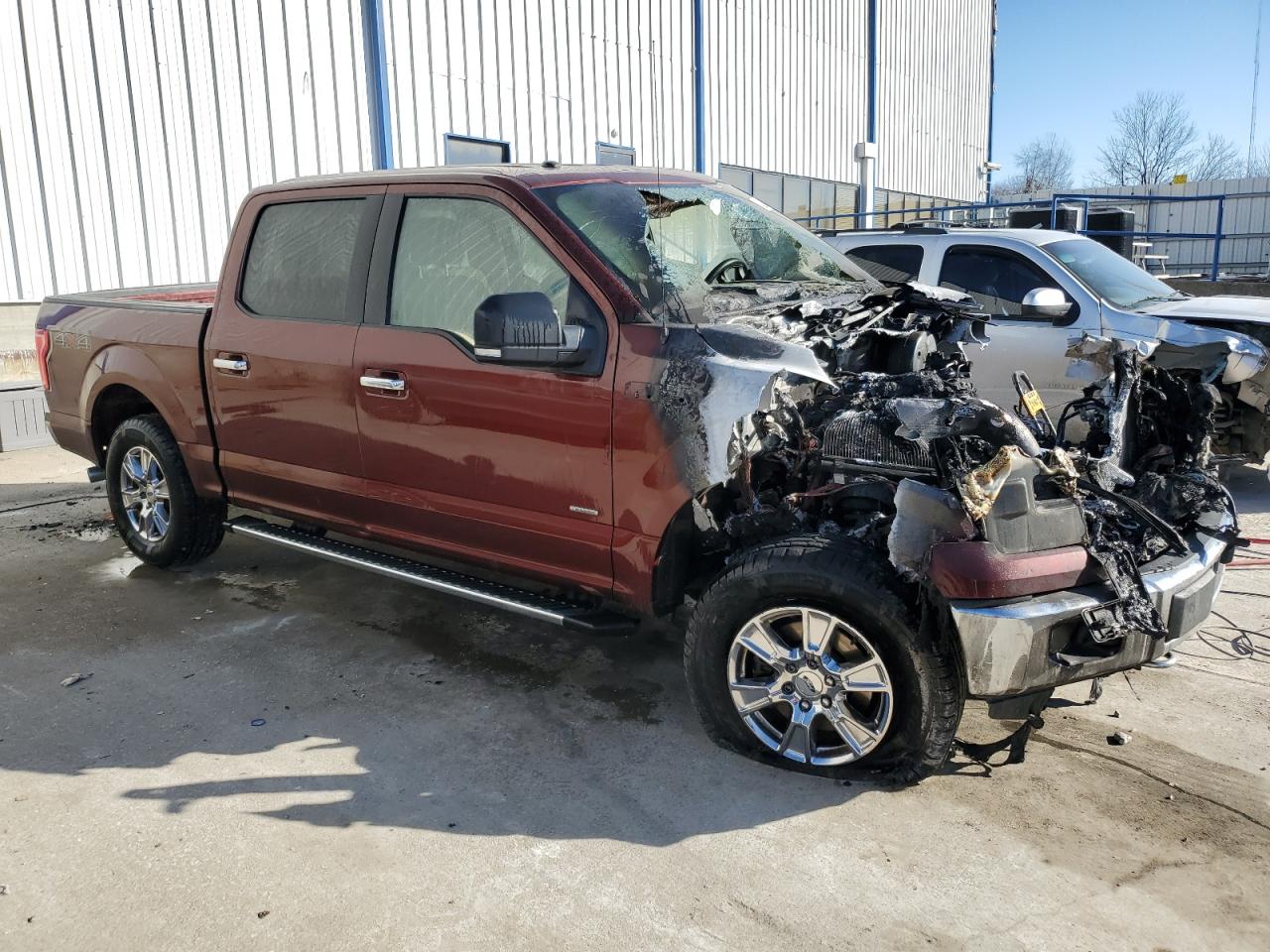 2016 Ford F-150 VIN 1FTEW1EG1GKF89204 Copart auction photo, burn - engine damage thumbnail 4