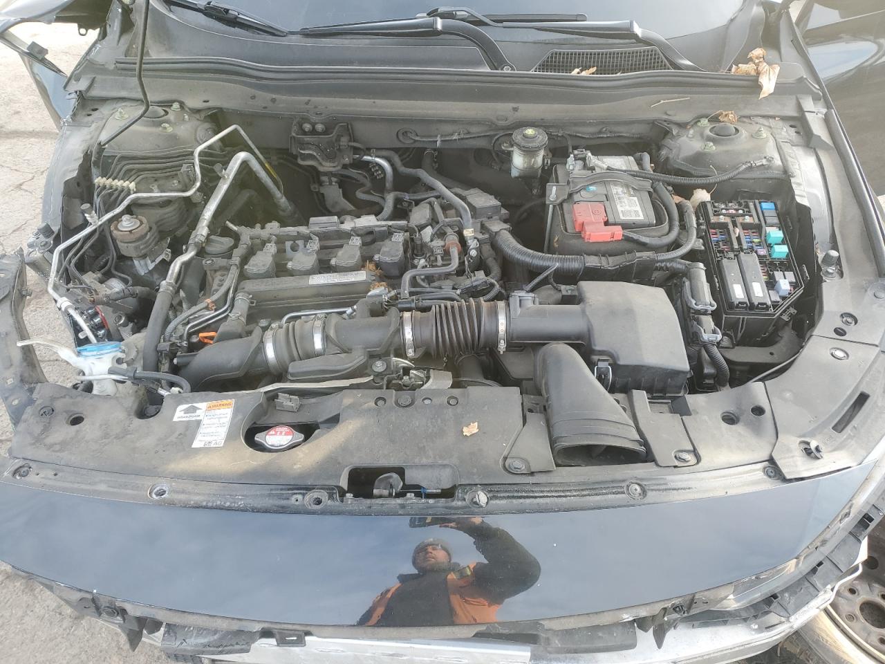 2018 Honda Accord VIN 1HGCV1F38JA059302 Copart auction photo, front end / side damage thumbnail 12