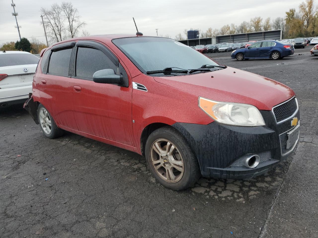 2009 Chevrolet Aveo VIN KL1TG66E59B652927 Copart auction photo, rear end / side damage thumbnail 4