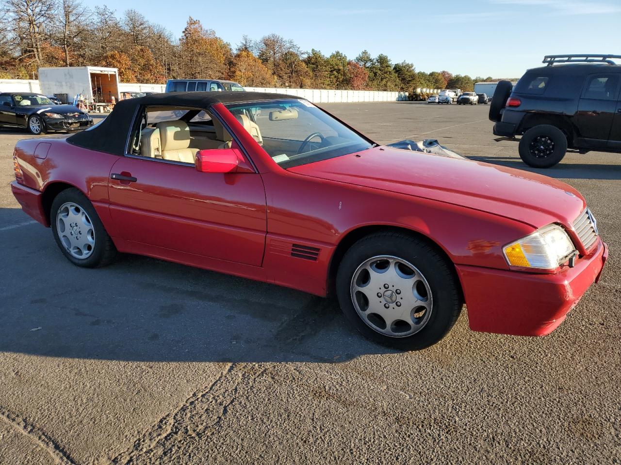 1995 Mercedes-Benz SL-klasse VIN WDBFA63E3SF118625 Copart auction photo, front end / minor dent/scratches damage thumbnail 4