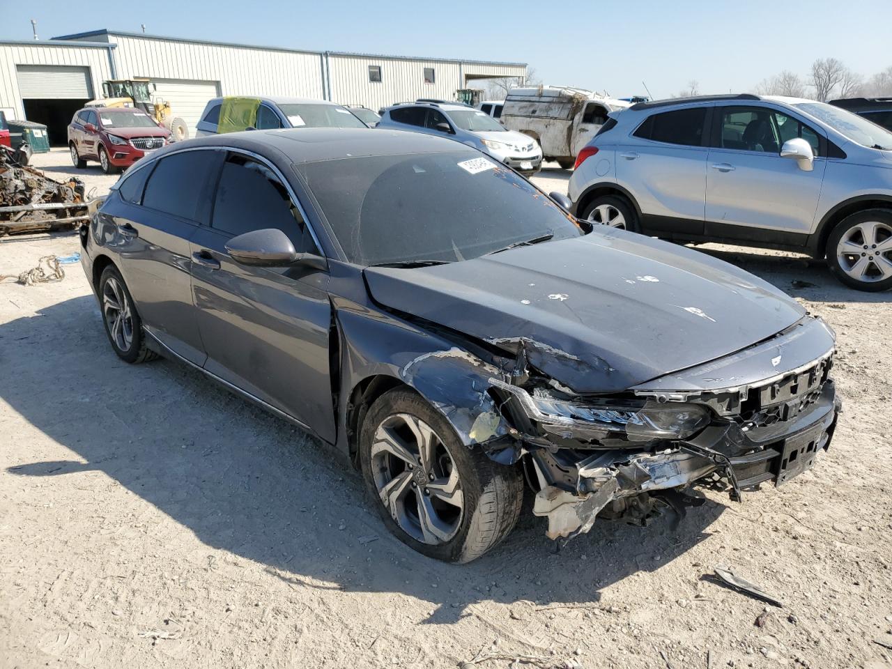 2018 Honda Accord VIN 1HGCV1F58JA085142 Copart auction photo, front end / rear end damage thumbnail 4