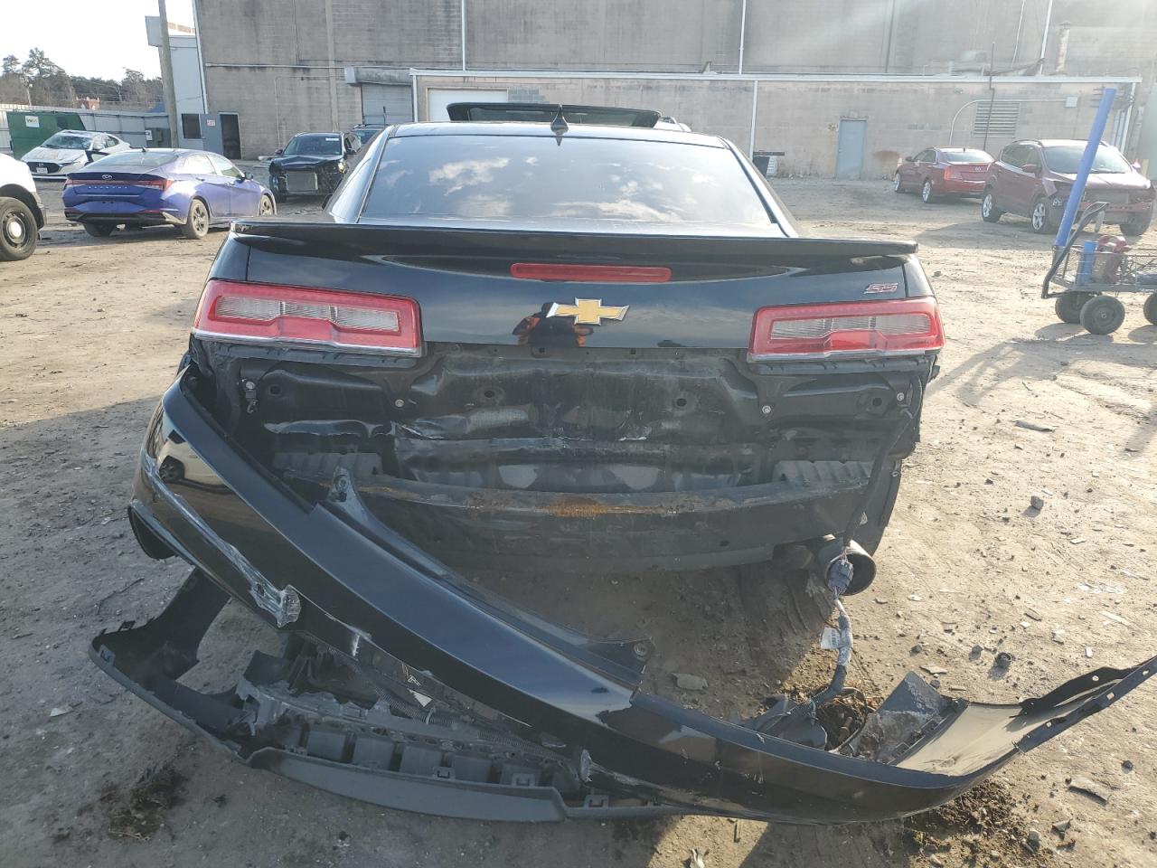 2014 Chevrolet Camaro VIN 2G1FK1EJ2E9224923 Copart auction photo, front end / rear end damage thumbnail 6