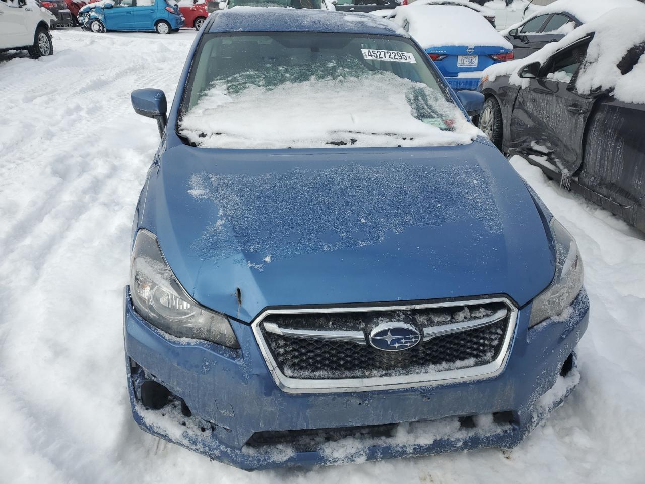 2016 Subaru Impreza VIN JF1GJAB61GH008113 Copart auction photo, front end / side damage thumbnail 5