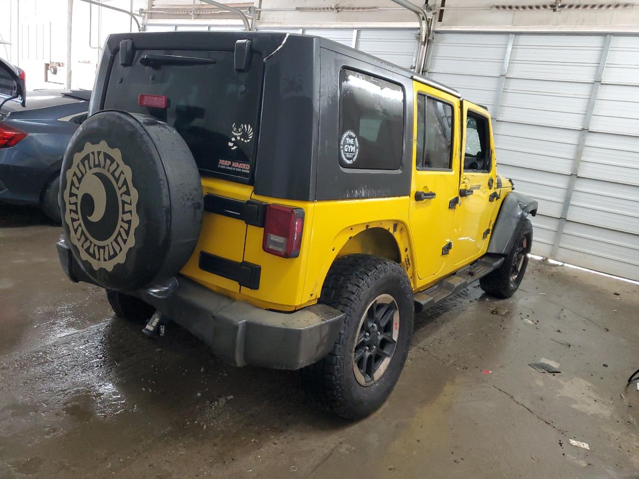 2008 Jeep Wrangler VIN 1J4GA39128L520021 Copart auction photo, rollover damage thumbnail 3