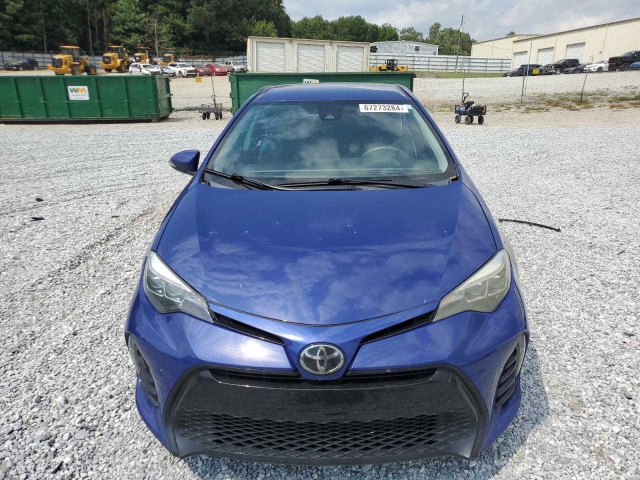 2017 Toyota Corolla VIN 2T1BURHE6HC762333 Copart auction photo, side / rear end damage thumbnail 5