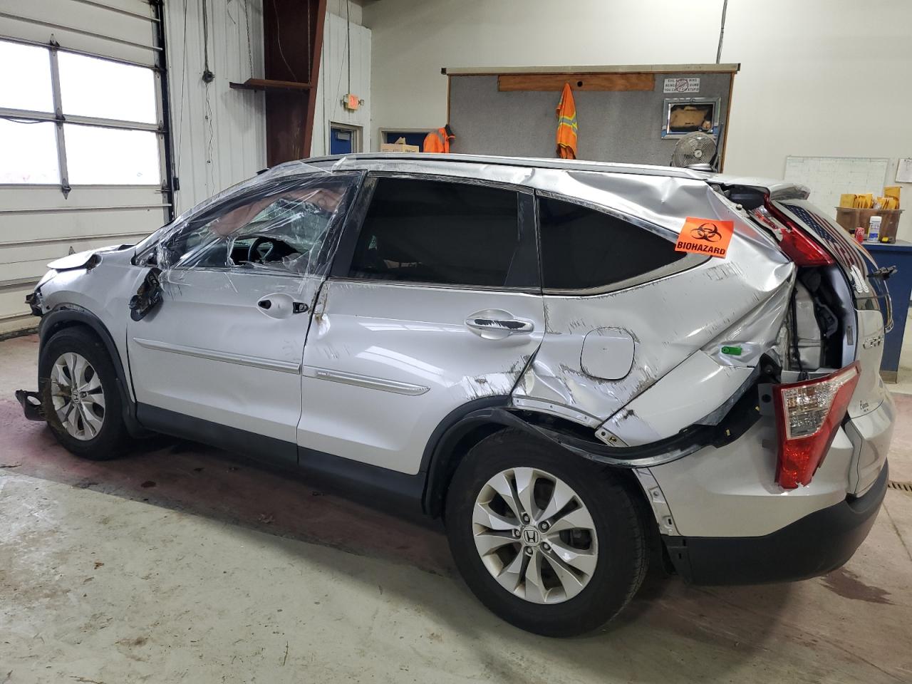 2014 Honda CR-V VIN 2HKRM4H76EH648022 Copart auction photo, front end / all over damage thumbnail 2