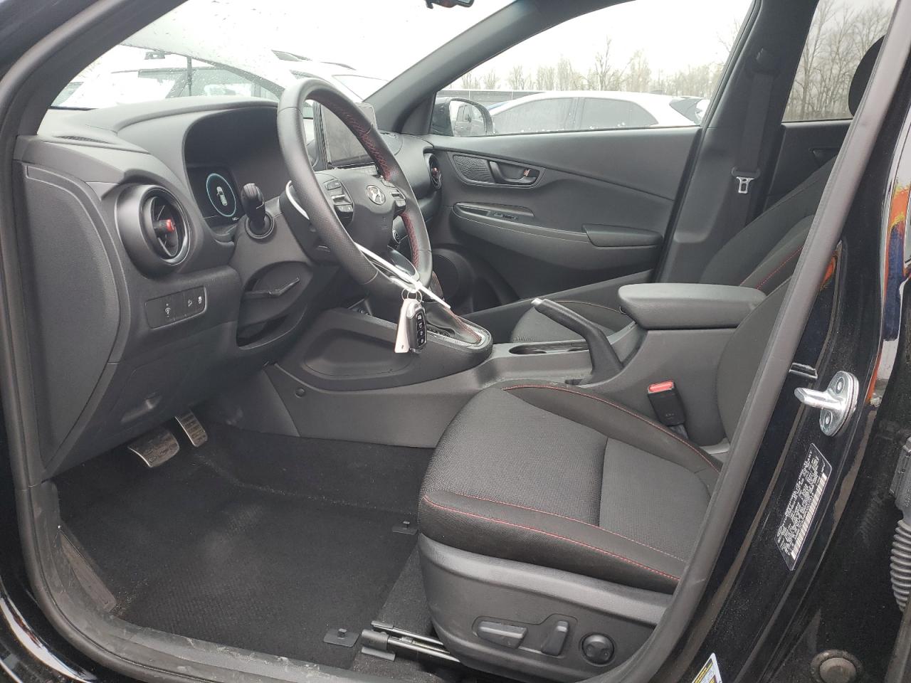 2023 Hyundai Kona VIN KM8K3CA39PU007313 Copart auction photo, front end / side damage thumbnail 7
