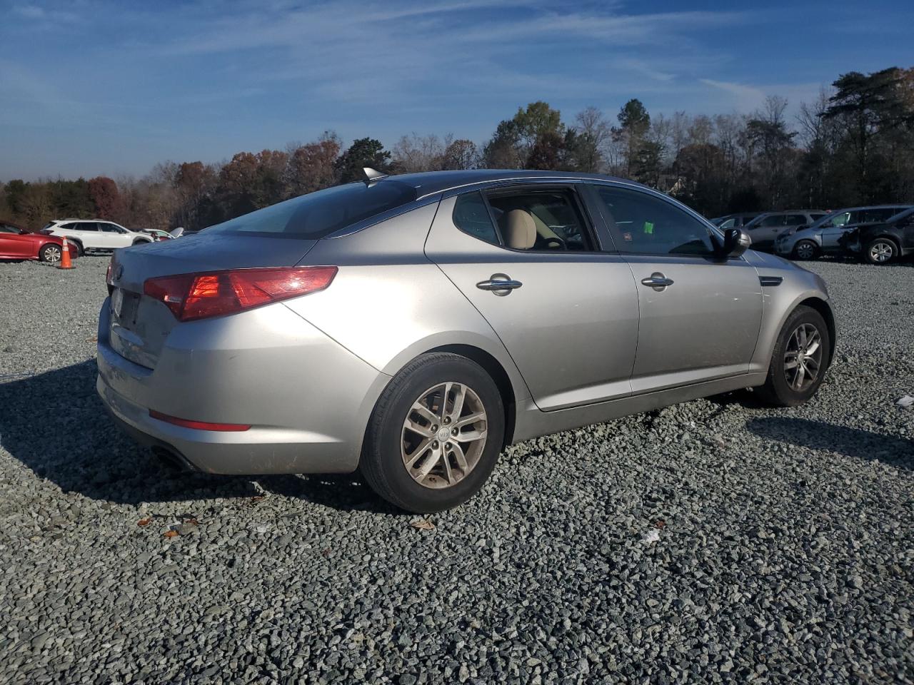 2013 KIA Optima VIN KNAGM4A73D5367499 Copart auction photo, vandalism damage thumbnail 3