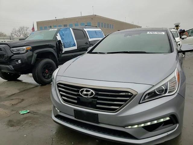 2016 Hyundai Sonata VIN 5NPE34AB5GH413081 Copart auction photo, rear end / hail damage thumbnail 13