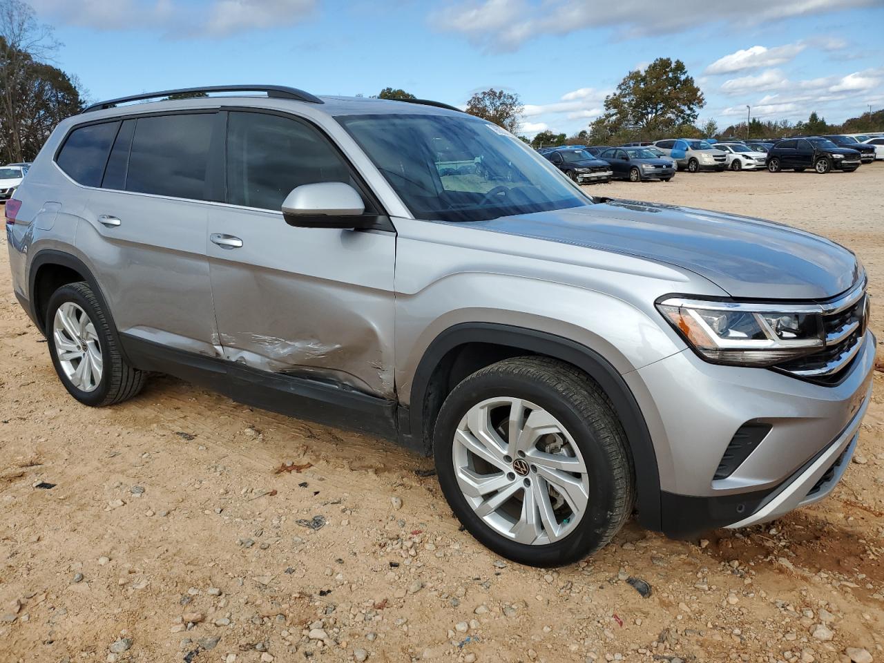 2021 Volkswagen Atlas VIN 1V2JR2CA5MC543177 Copart auction photo, side damage thumbnail 4