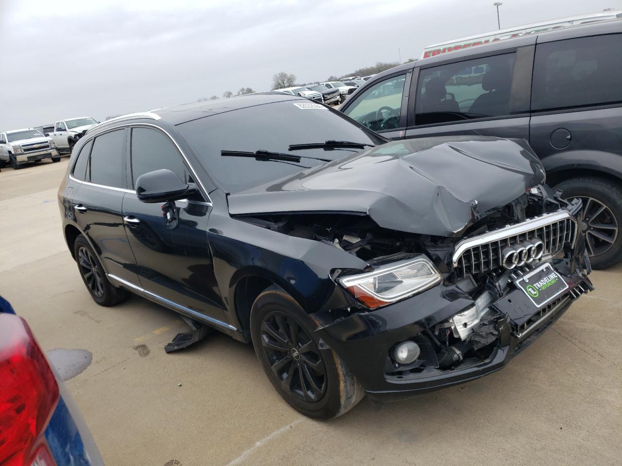 2015 Audi Q5 VIN WA1LFAFP6FA120887 Copart auction photo, front end damage thumbnail 4
