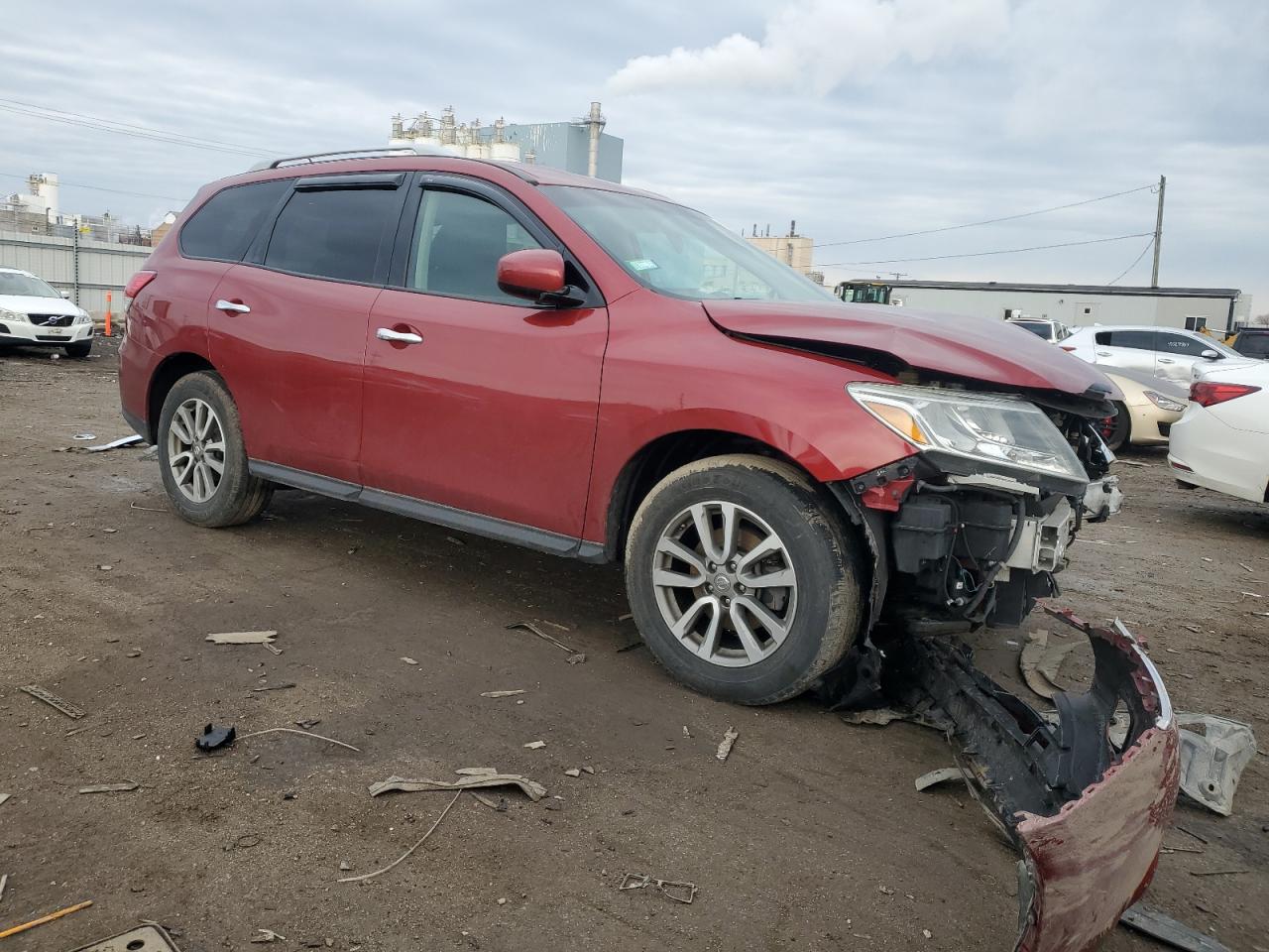2016 Nissan Pathfinder VIN 5N1AR2MNXGC612612 Copart auction photo, front end damage thumbnail 4