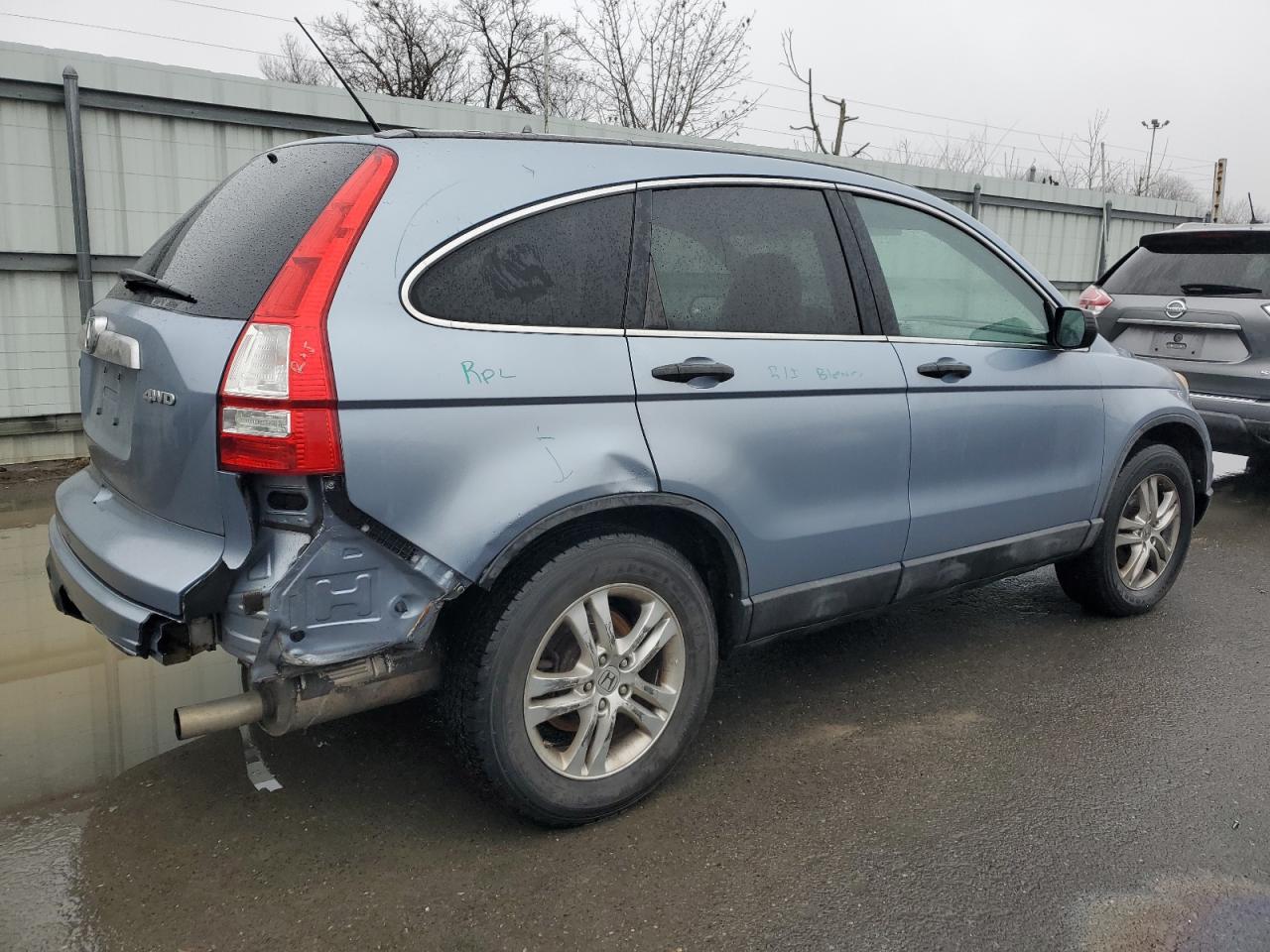 2010 Honda CR-V VIN 5J6RE4H57AL050579 Copart auction photo, rear end damage thumbnail 3