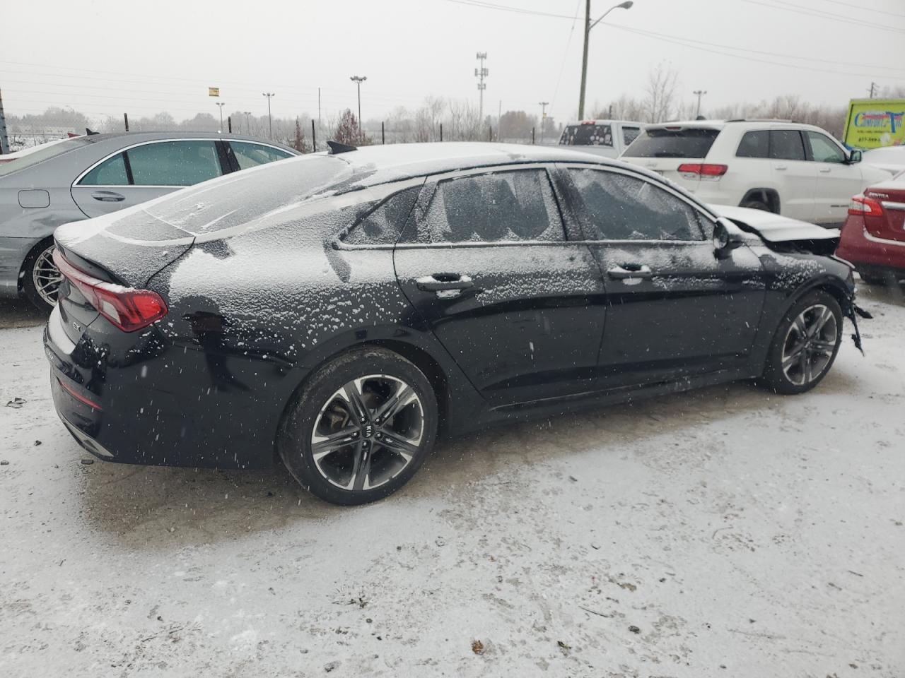 2021 KIA K5 VIN 5XXG34J28MG003911 Copart auction photo, front end / minor dent/scratches damage thumbnail 3