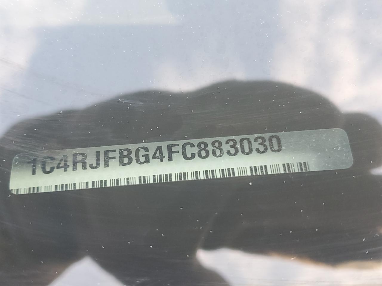2015 Jeep Grand Cherokee VIN 1C4RJFBG4FC883030 Copart auction photo, all over damage thumbnail 14