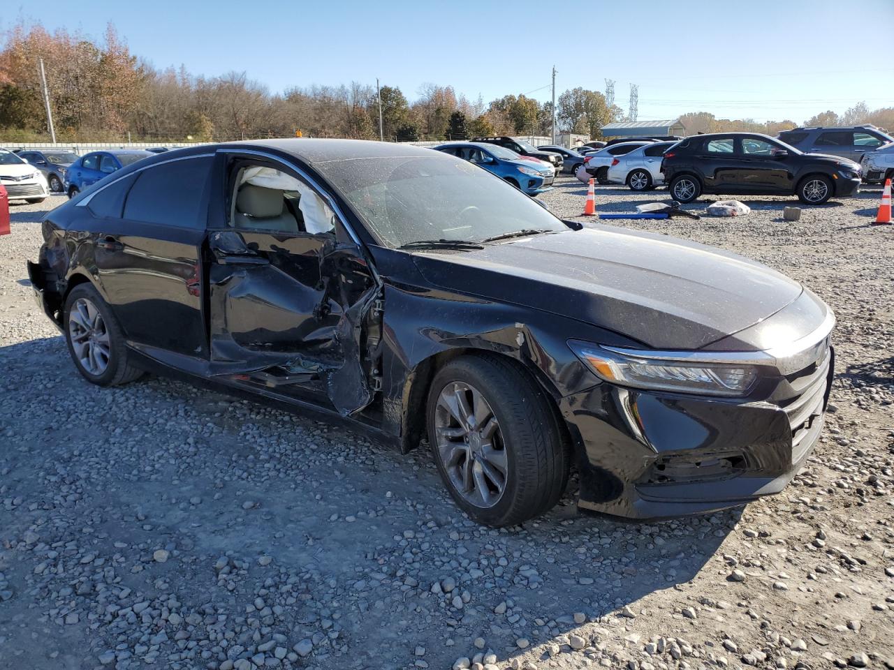 2018 Honda Accord VIN 1HGCV1F18JA002256 Copart auction photo, all over damage thumbnail 4