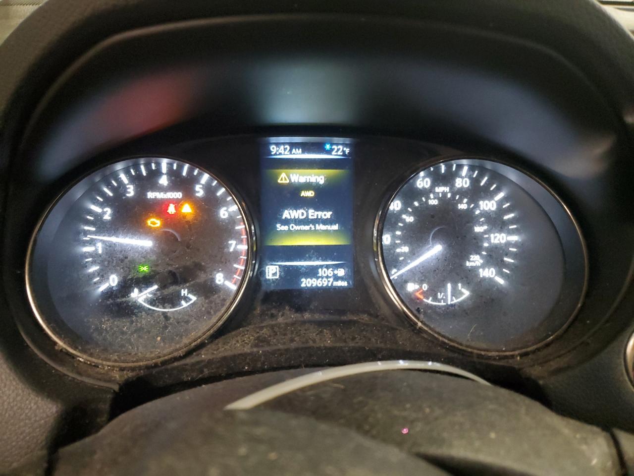 2017 Nissan Rogue VIN KNMAT2MV4HP580725 Copart auction photo, hail damage thumbnail 9