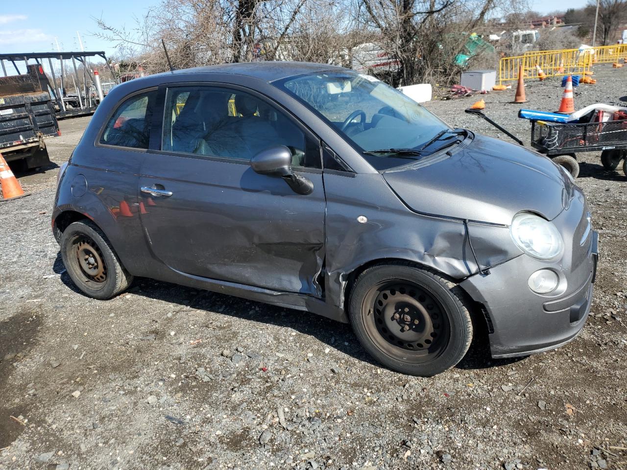 2013 Fiat 500 VIN 3C3CFFAR5DT753984 Copart auction photo, side / minor dent/scratches damage thumbnail 4