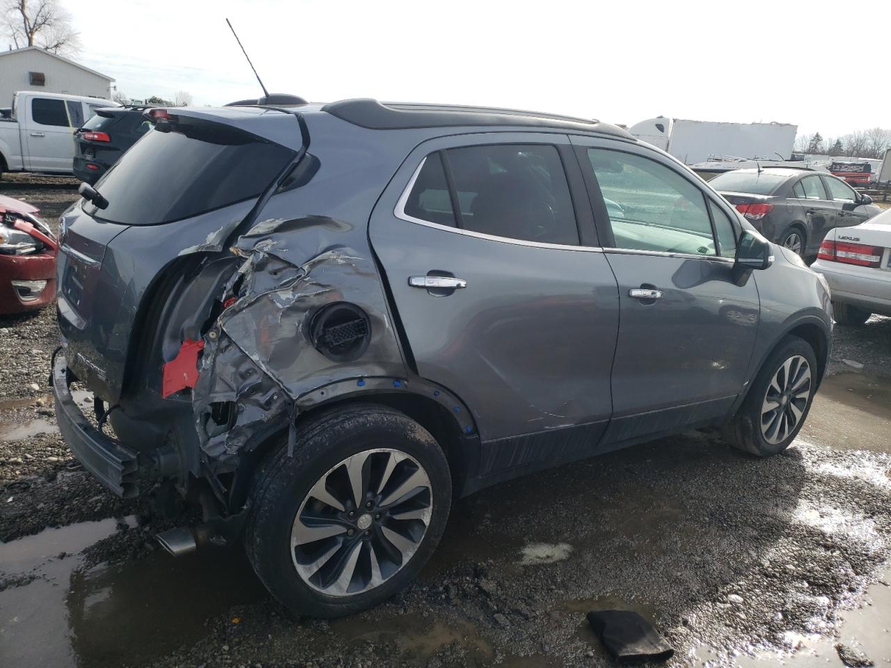 2020 Buick Encore VIN KL4CJGSB8LB021280 Copart auction photo, rear end / side damage thumbnail 3
