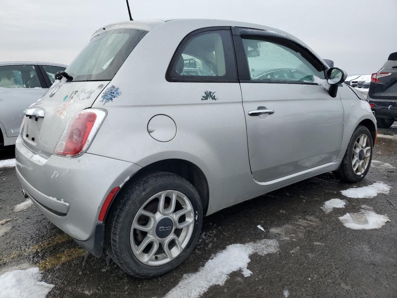 2012 Fiat 500 VIN 3C3CFFAR0CT277660 Copart auction photo, front end / side damage thumbnail 3