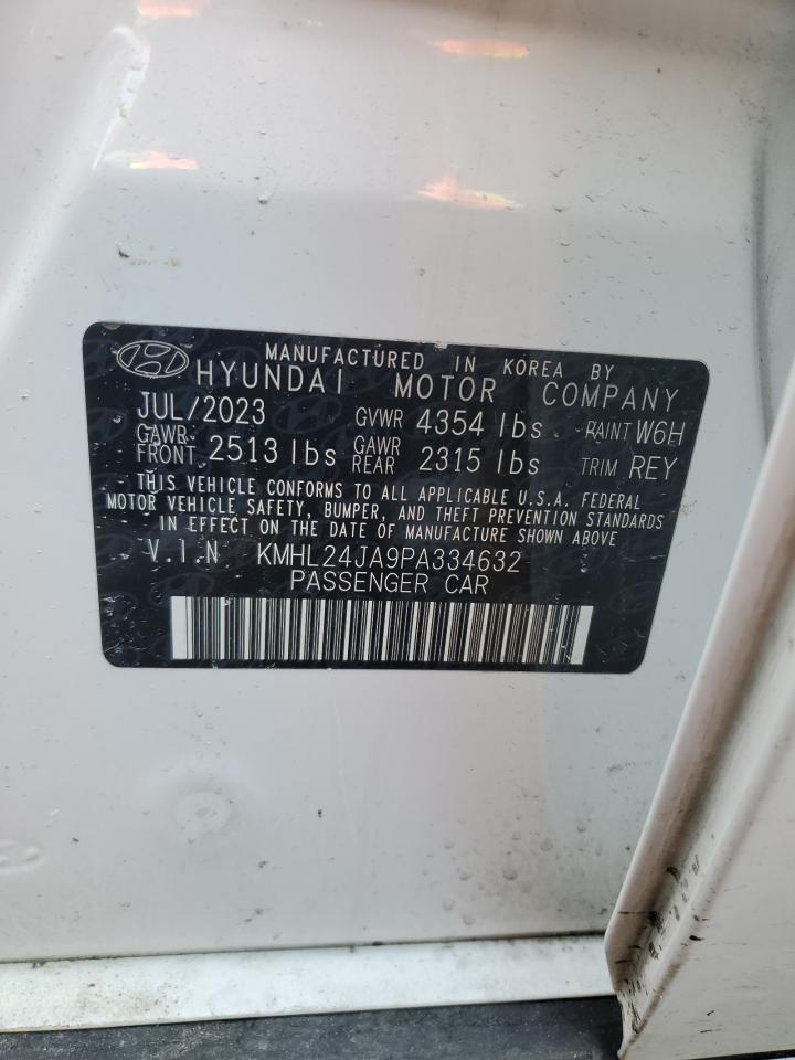 2023 Hyundai Sonata VIN KMHL24JA9PA334632 Copart auction photo, front end damage thumbnail 12