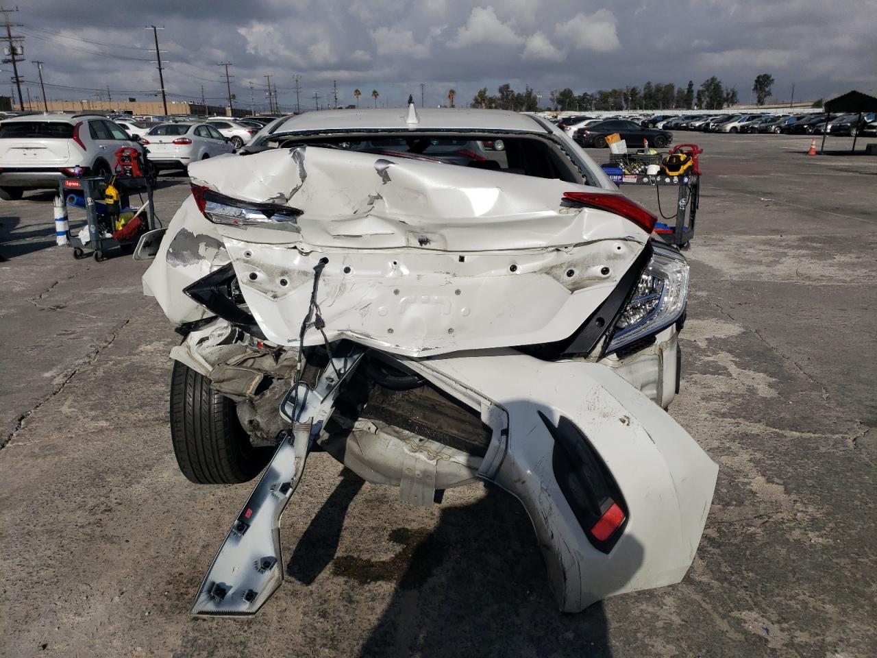 2017 Honda Civic VIN 19XFC2F78HE213380 Copart auction photo, rear end damage thumbnail 6