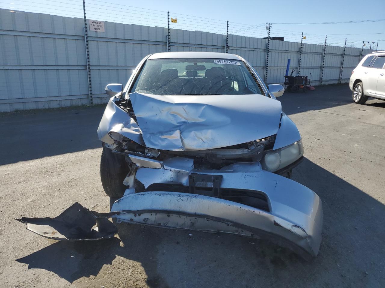 2007 Honda Civic VIN JHMFA36237S025151 Copart auction photo, front end / side damage thumbnail 5