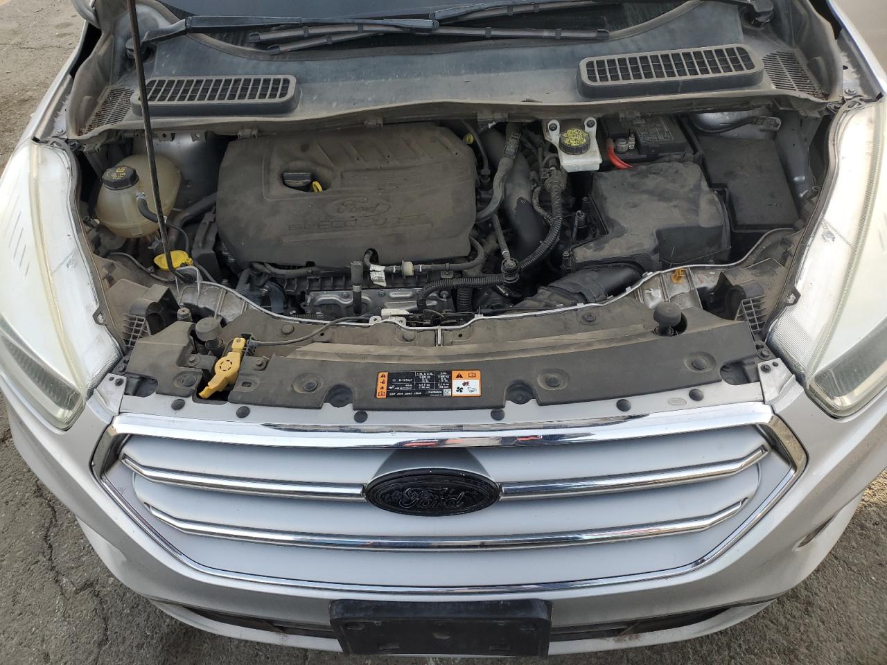 2017 Ford Escape VIN 1FMCU0GD7HUB21747 Copart auction photo, undercarriage damage thumbnail 12