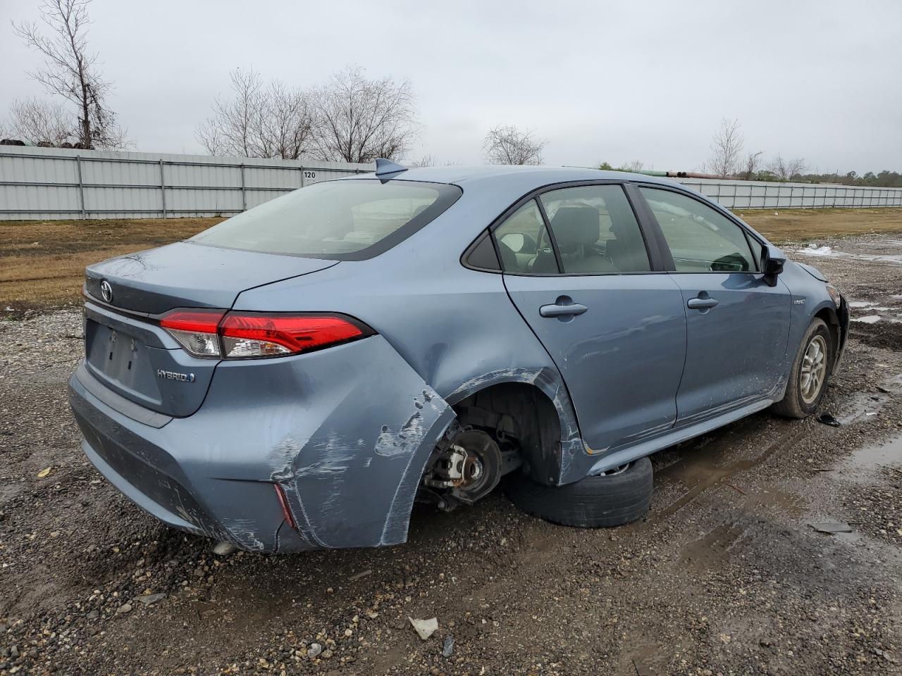 2021 Toyota Corolla VIN JTDEAMDE9MJ030033 Copart auction photo, undercarriage / side damage thumbnail 3