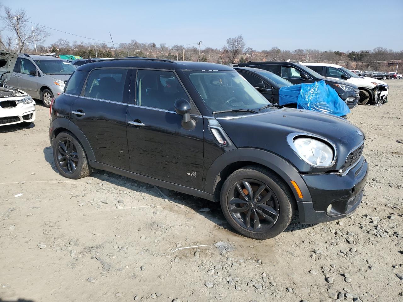 2013 MINI Cooper VIN WMWZC5C52DWP32021 Copart auction photo, normal wear damage thumbnail 4
