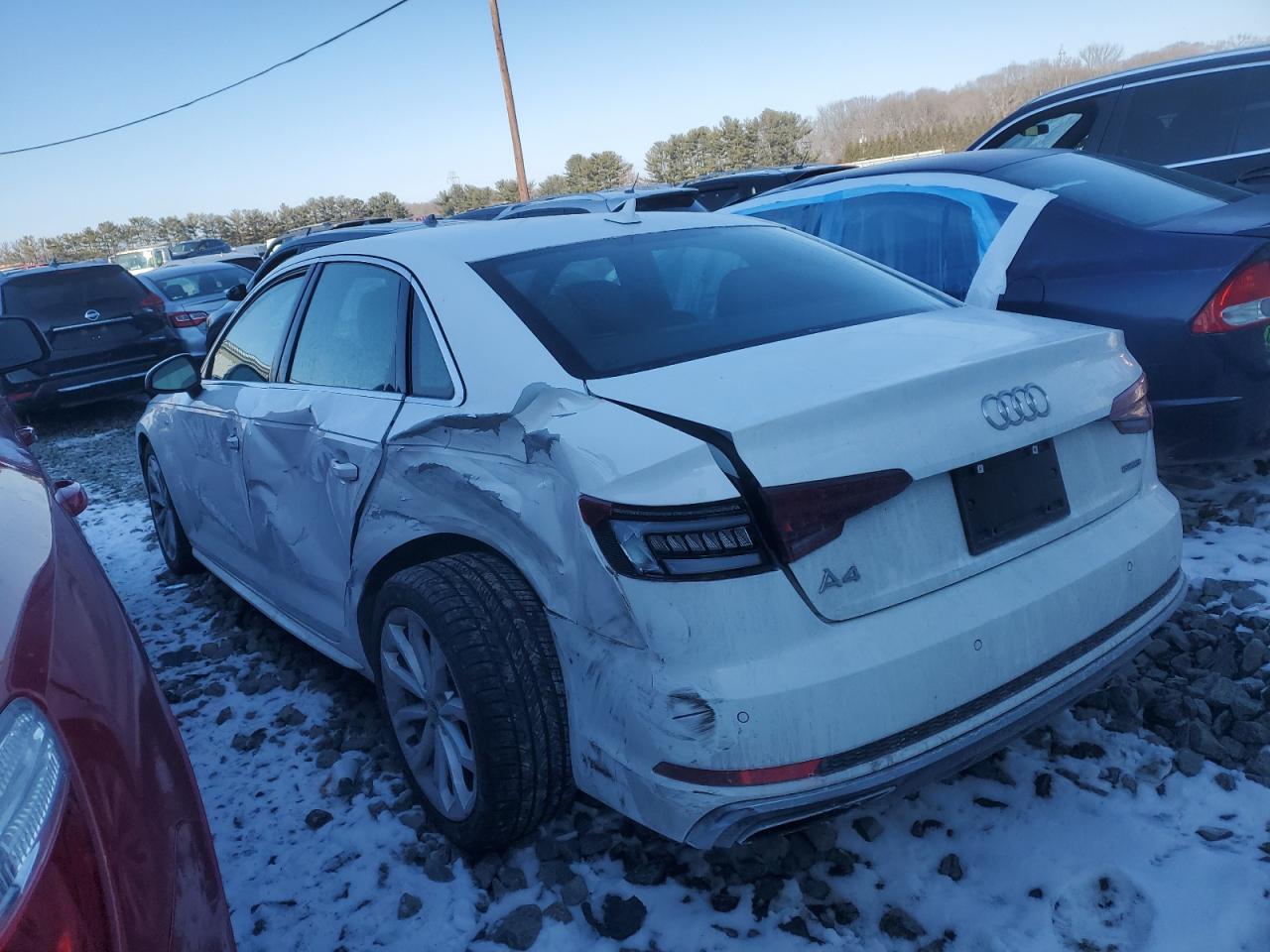 2019 Audi A4 VIN WAUFNAF47KN003184 Copart auction photo, all over damage thumbnail 2