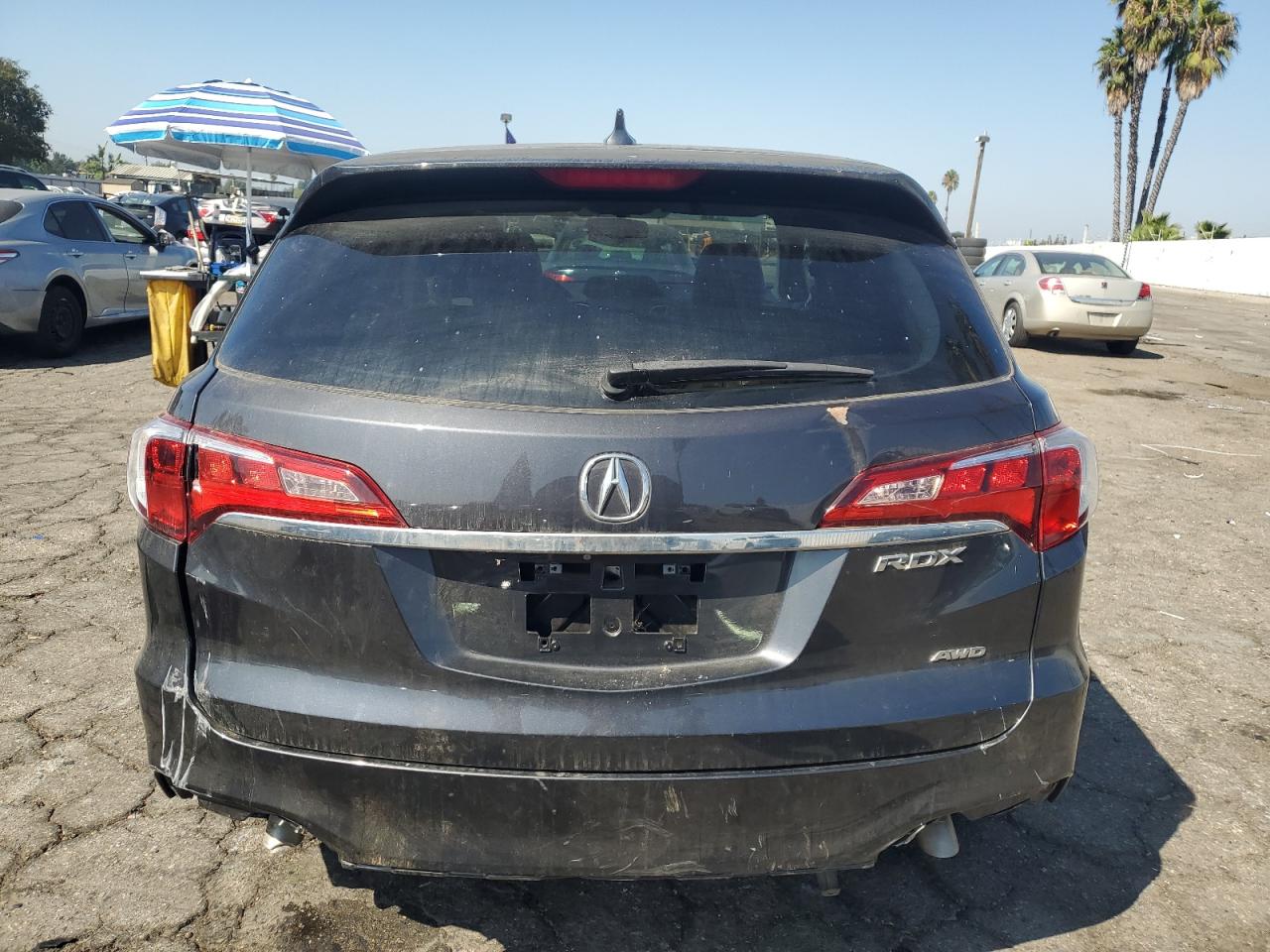2016 Acura RDX VIN 5J8TB4H52GL025684 Copart auction photo, all over damage thumbnail 6