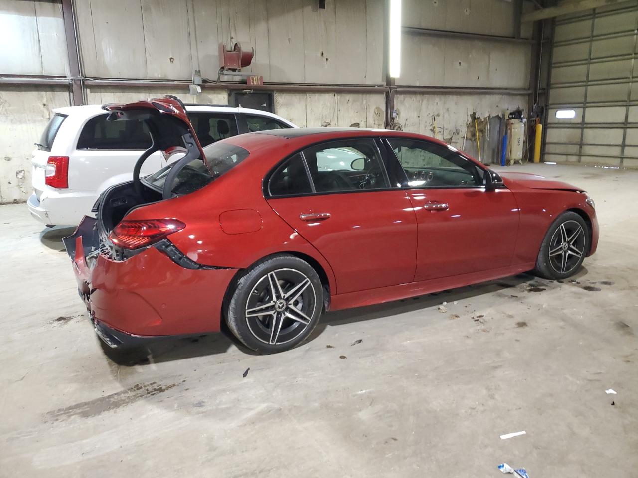 2023 Mercedes-Benz C-klasse VIN W1KAF4HB9PR070284 Copart auction photo, rear end / front end damage thumbnail 3
