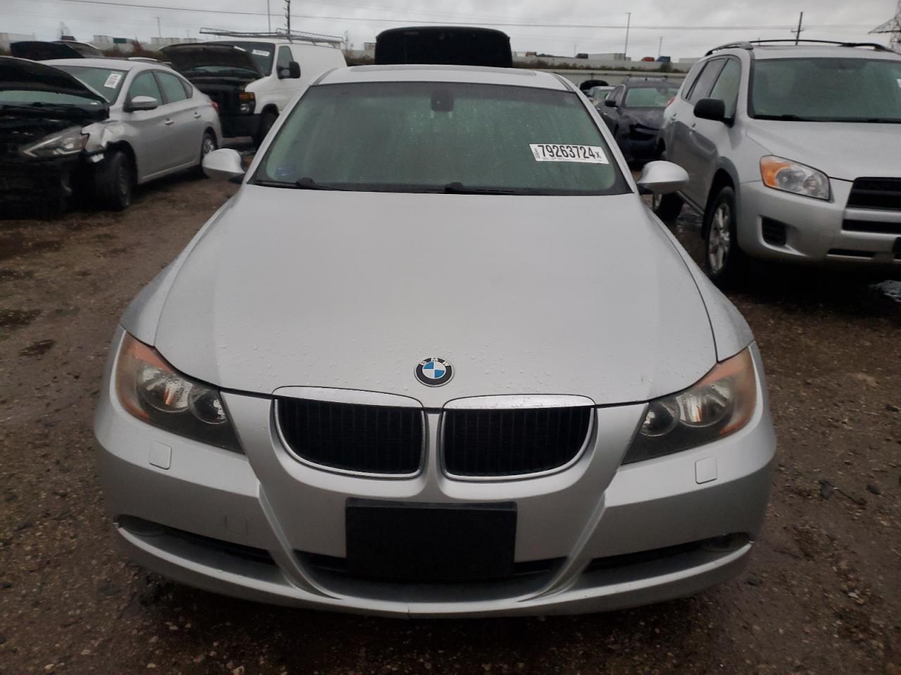 2007 BMW 3er VIN WBAVC935X7K032605 Copart auction photo, rear end damage thumbnail 5