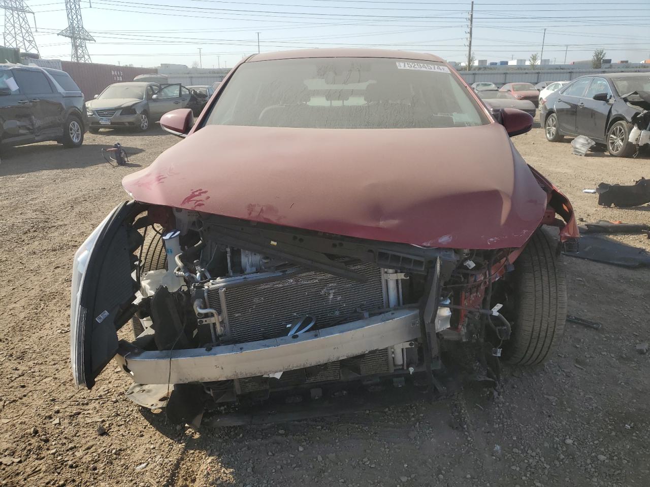 2022 Hyundai IONIQ VIN KMHC65LCXNU276521 Copart auction photo, front end / frame damage damage thumbnail 5