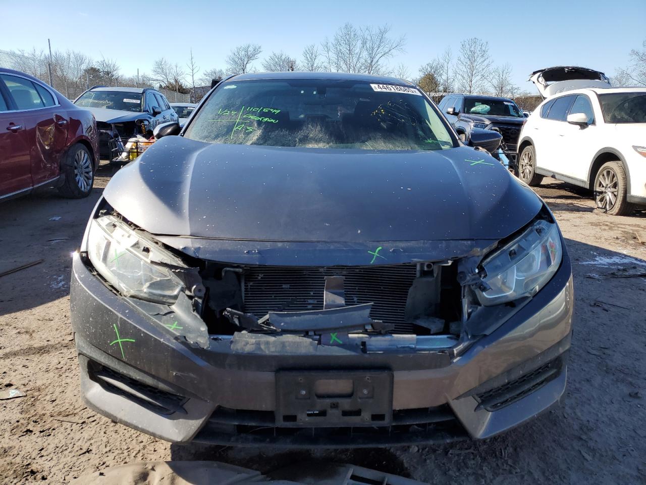 2016 Honda Civic VIN 2HGFC2F70GH566099 Copart auction photo, front end / rear end damage thumbnail 5