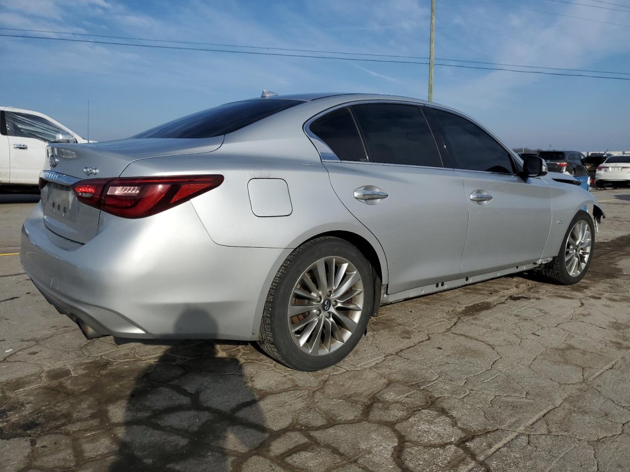 2019 Infiniti Q50 VIN JN1EV7AP2KM512398 Copart auction photo, front end / minor dent/scratches damage thumbnail 3
